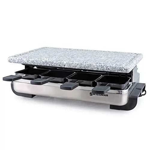 Swissmar Stelvio Raclette Grill with granite stone top