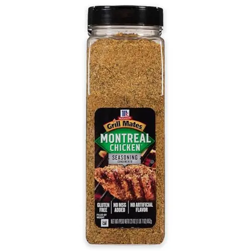 McCormick Grill Mates Montreal Chicken Seasoning in a large 23 oz container