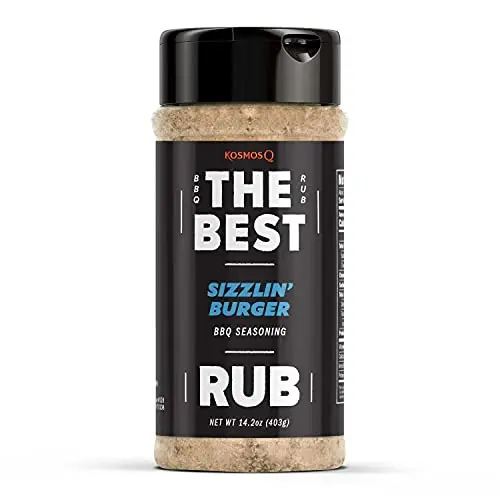 Kosmos Q The Best Sizzlin' Gourmet Burger Seasoning shaker