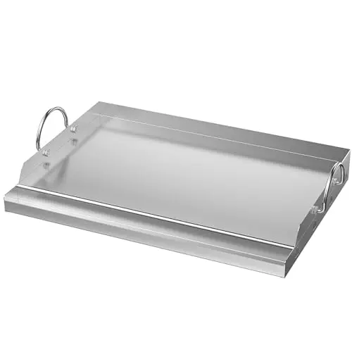 only fire stainless steel cooking griddle with detachable handles