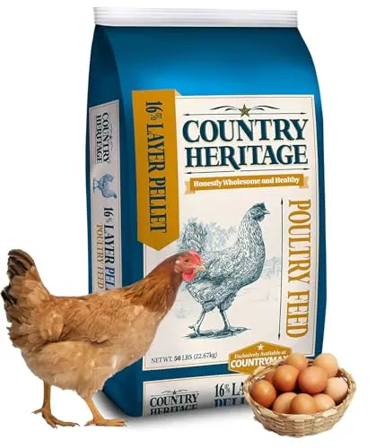 CountryMax 16% Protein Layer Pellets in a 50 lb bag