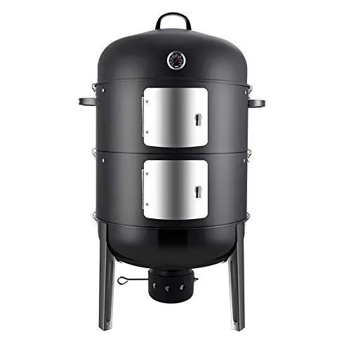 Realcook 20-inch vertical charcoal BBQ smoker grill