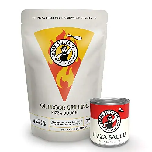 Urban Slicer Outdoor Grilling Pizza Dough and Pizza Sauce Pack kit
