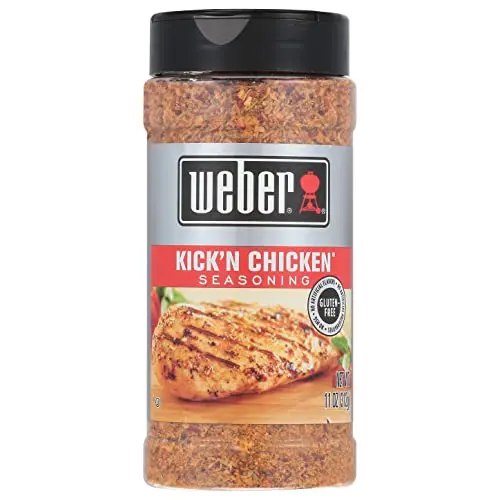 Weber Kick'n Chicken Seasoning shaker bottle
