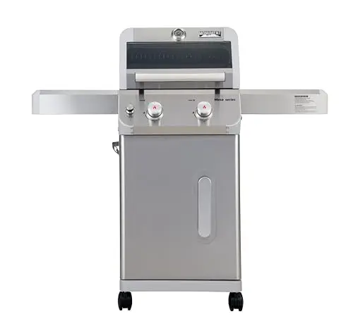 Monument Grills Mesa200S 2-burner gas grill with foldable side shelves